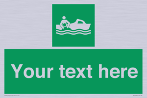 SL7219: Custom sign safe condition Rescue boat