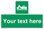SL7219: Custom sign safe condition Rescue boat