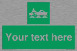 SL7219: Custom sign safe condition Rescue boat