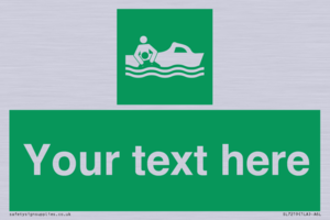 SL7219: Custom sign safe condition Rescue boat