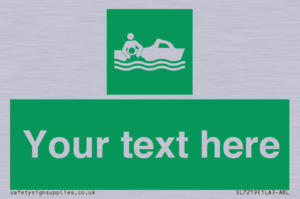 SL7219: Custom sign safe condition Rescue boat