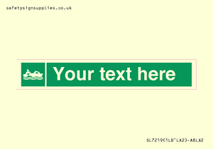 SL7219: Custom sign safe condition Rescue boat