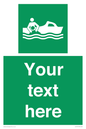 SL7219: Custom sign safe condition Rescue boat