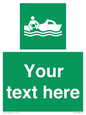SL7219: Custom sign safe condition Rescue boat