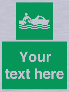 SL7219: Custom sign safe condition Rescue boat