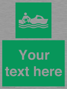 SL7219: Custom sign safe condition Rescue boat
