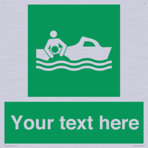 SL7219: Custom sign safe condition Rescue boat
