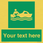 SL7219: Custom sign safe condition Rescue boat