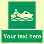 SL7219: Custom sign safe condition Rescue boat