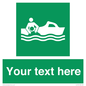 SL7219: Custom sign safe condition Rescue boat