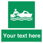 SL7219: Custom sign safe condition Rescue boat
