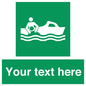 SL7219: Custom sign safe condition Rescue boat