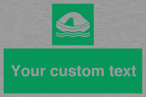 SL7220: Custom sign safe condition Liferaft