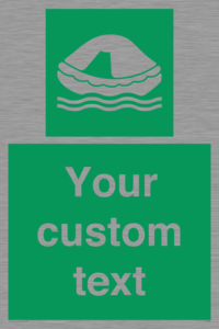 SL7220: Custom sign safe condition Liferaft