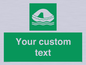 SL7220: Custom sign safe condition Liferaft