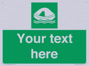 SL7220: Custom sign safe condition Liferaft