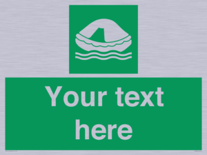 SL7220: Custom sign safe condition Liferaft