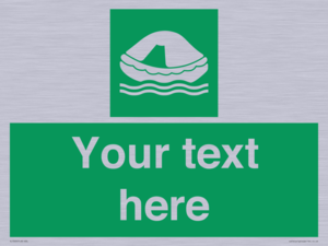 SL7220: Custom sign safe condition Liferaft