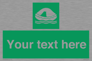 SL7220: Custom sign safe condition Liferaft
