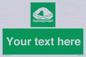 SL7220: Custom sign safe condition Liferaft