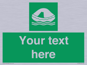 SL7220: Custom sign safe condition Liferaft