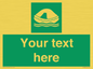 SL7220: Custom sign safe condition Liferaft