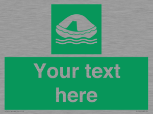 SL7220: Custom sign safe condition Liferaft