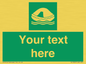 SL7220: Custom sign safe condition Liferaft
