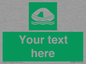SL7220: Custom sign safe condition Liferaft