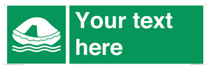 SL7220: Custom sign safe condition Liferaft