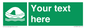 SL7220: Custom sign safe condition Liferaft
