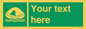 SL7220: Custom sign safe condition Liferaft