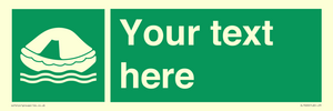 SL7220: Custom sign safe condition Liferaft