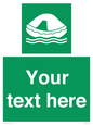 SL7220: Custom sign safe condition Liferaft
