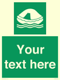 SL7220: Custom sign safe condition Liferaft