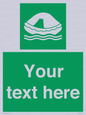 SL7220: Custom sign safe condition Liferaft