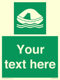 SL7220: Custom sign safe condition Liferaft