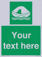 SL7220: Custom sign safe condition Liferaft