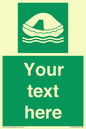 SL7220: Custom sign safe condition Liferaft