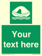 SL7220: Custom sign safe condition Liferaft