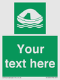 SL7220: Custom sign safe condition Liferaft