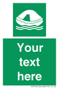 SL7220: Custom sign safe condition Liferaft