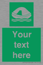 SL7220: Custom sign safe condition Liferaft