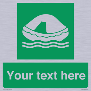 SL7220: Custom sign safe condition Liferaft