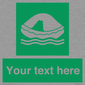 SL7220: Custom sign safe condition Liferaft