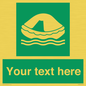 SL7220: Custom sign safe condition Liferaft