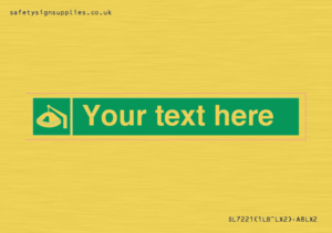 SL7221: Custom sign Safe condition Davit-launched liferaft