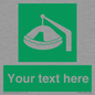 SL7221: Custom sign Safe condition Davit-launched liferaft