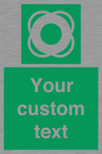 SL7222: Custom sign safe condition Lifebuoy