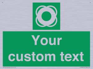 SL7222: Custom sign safe condition Lifebuoy